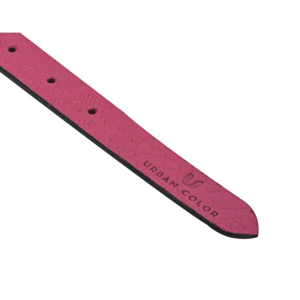 Pink Pebble Belt with Silver Tone BUCKLE(sj-f05)